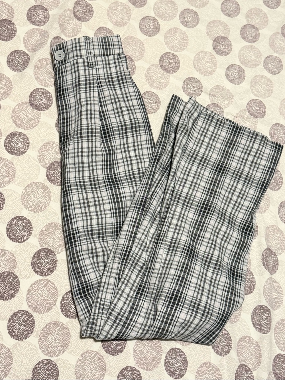 Plaid Casual Pants